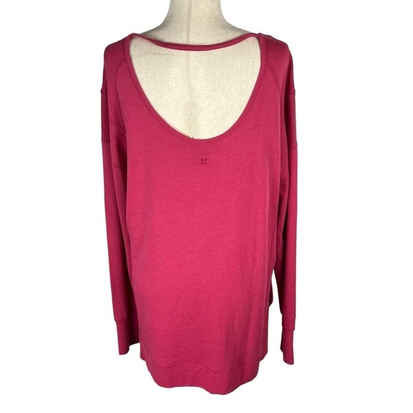 SWEATY‎ BETTY AFTER CLASS SWEATSHIRT IN TAYBERRY PINK WOMEN'S SIZE MEDIUM - Picture 7 of 13
